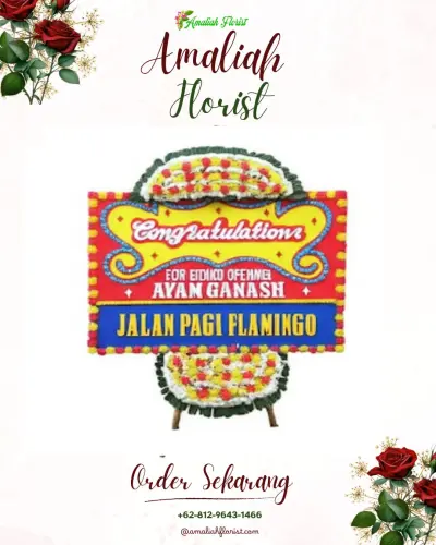 Bunga Papan Congratulation di Bagan Deli